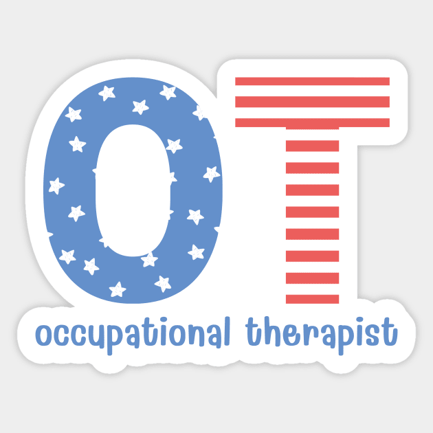 Occupational Therapy 4th of July Sticker by MadebyOTBB